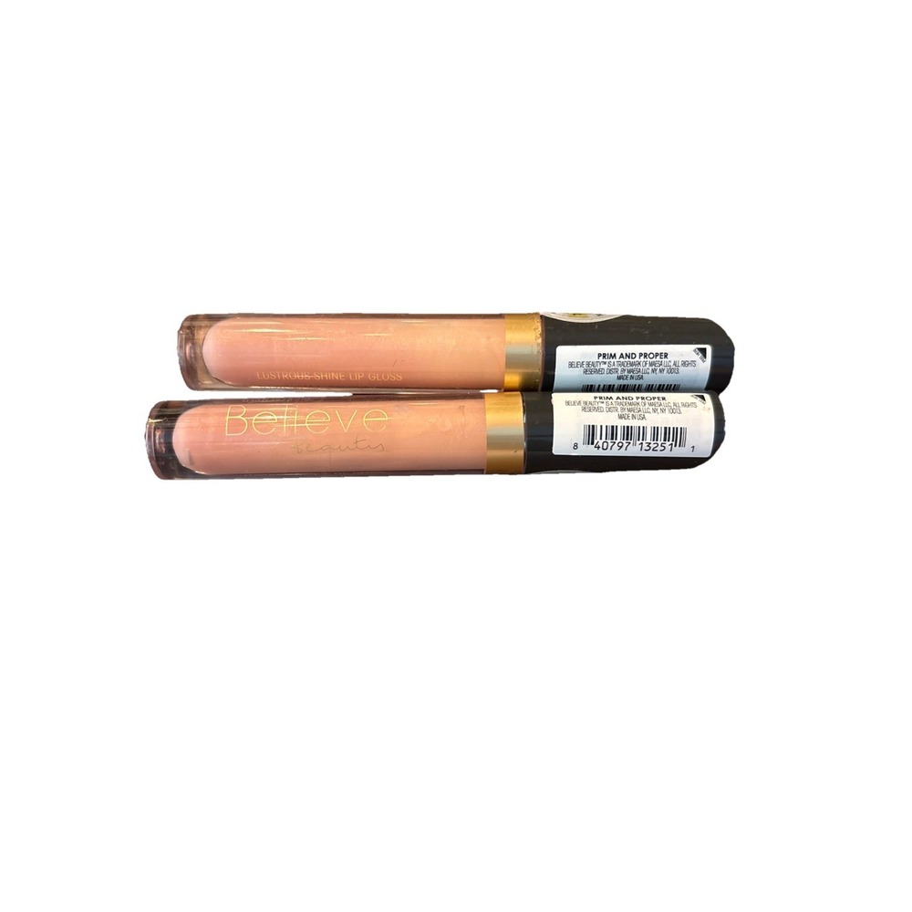 Believe Beauty Lustrous Shine Lip Gloss Primer And Proper , 0.15 FL oz Lot Of 2